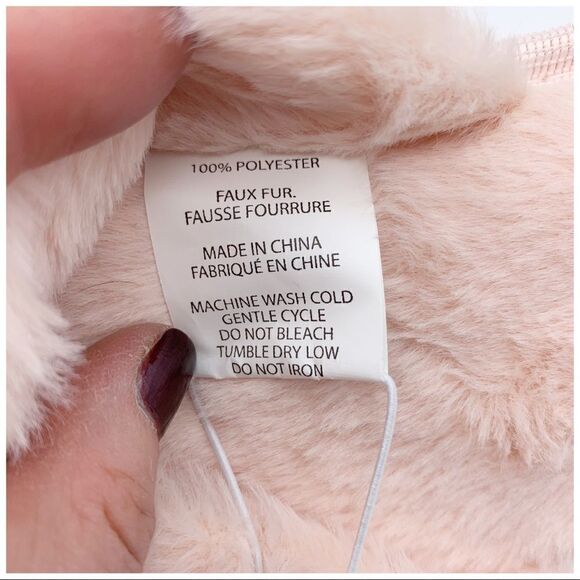 SPLENDID Pink Fluffy Crisscross Peep Toe‎ Slippers M/L NWT - Picture 9 of 11